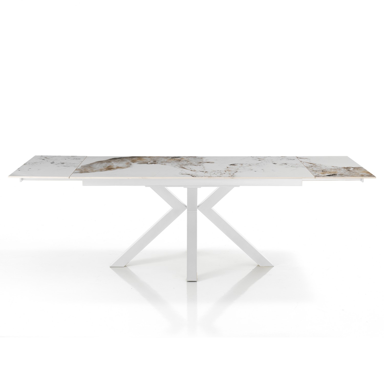 Tomasucci Tavolo allungabile TYCHI ONICE WHITE Saldi Di Fabbrica