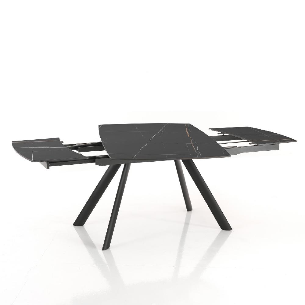 Tomasucci Tavolo allungabile TOKI BLACK MARBLE Ritorno libero