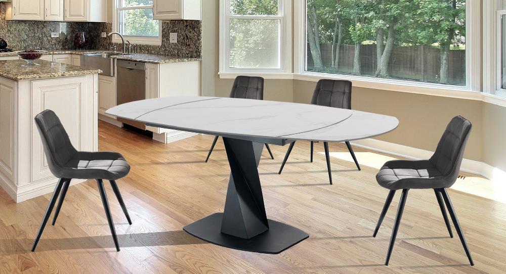 Tomasucci Tavolo allungabile TWISTED MARBLE Promozione temporanea