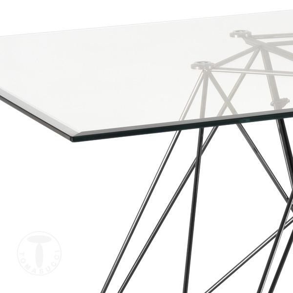 Tomasucci tavolo / scrivania SPILLO BLACK/CLEAR Shopping online