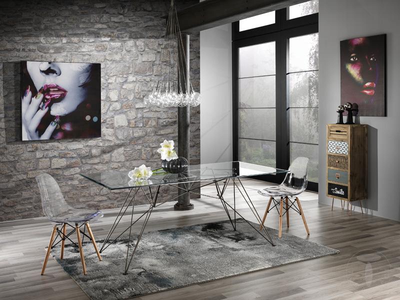 Tomasucci tavolo / scrivania SPILLO BLACK/CLEAR Shopping online
