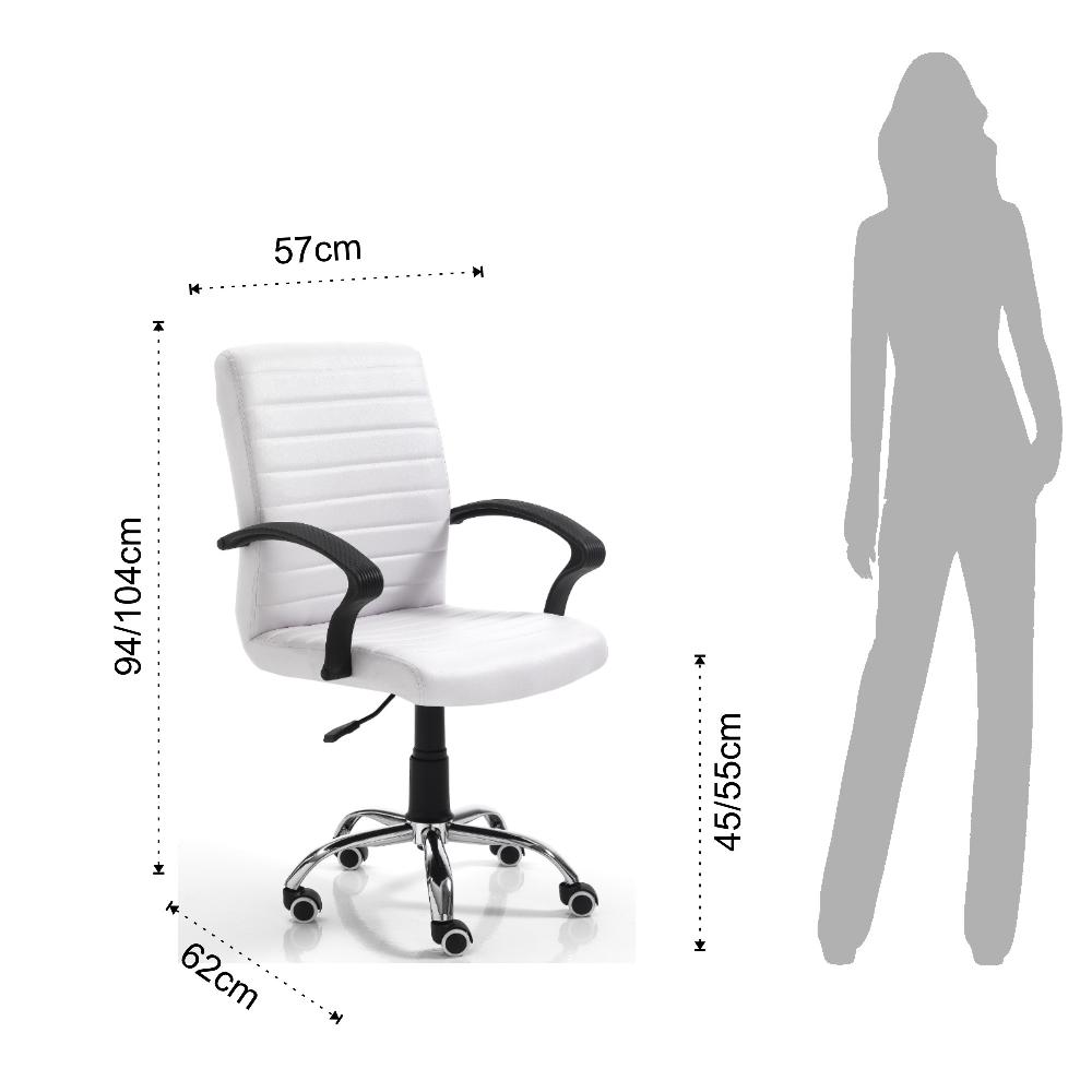 Tomasucci poltrona da ufficio PANY HIGH WHITE Promozione temporanea
