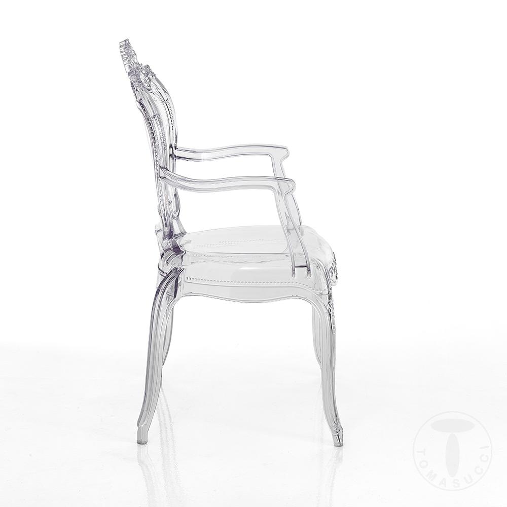 Tomasucci sedia con braccioli da interno / esterno LISBONA CLEAR PLUS Black Friday Prezzi
