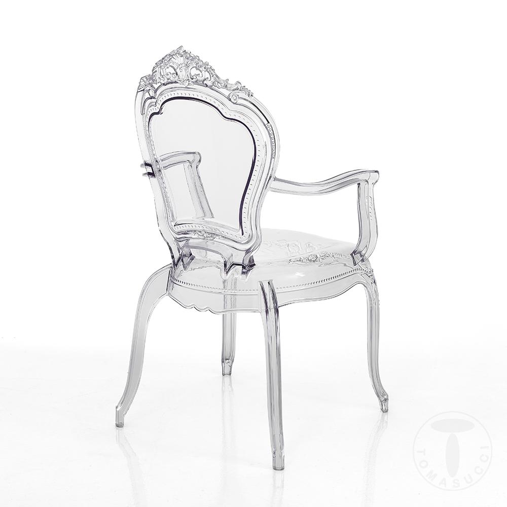 Tomasucci sedia con braccioli da interno / esterno LISBONA CLEAR PLUS Black Friday Prezzi
