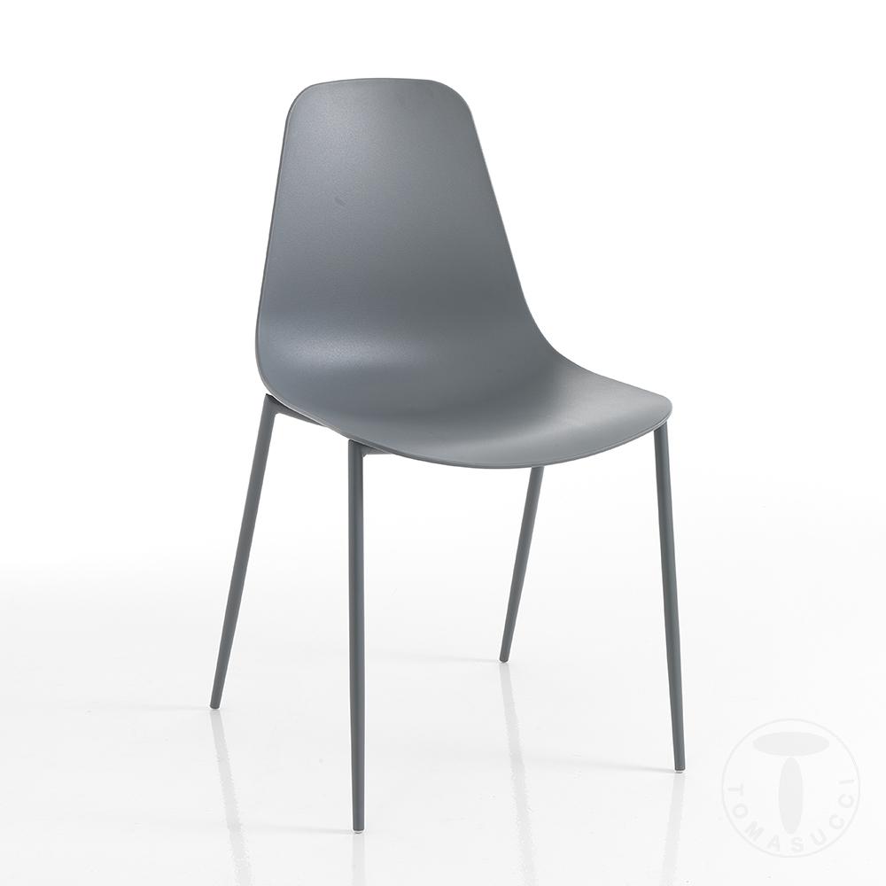 Tomasucci sedia da interno / esterno OSLO GREY Italy
