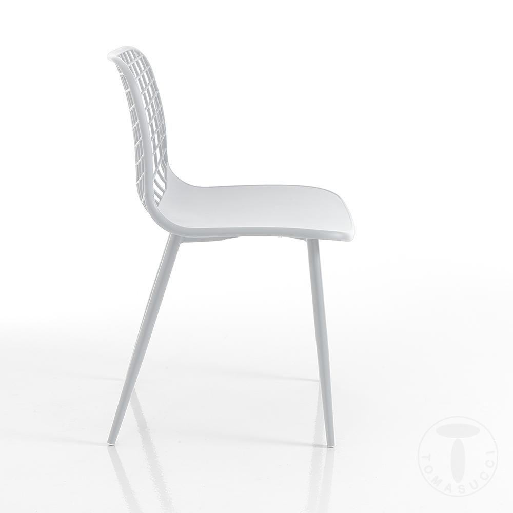 Tomasucci sedia da interno / esterno NAIROBI WHITE In Linea