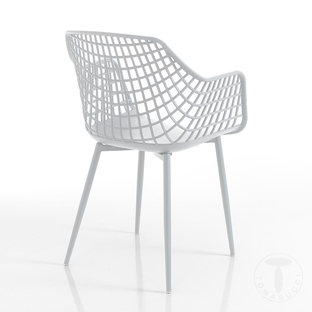Tomasucci sedia da interno / esterno NAIROBI WHITE PLUS Nuovo