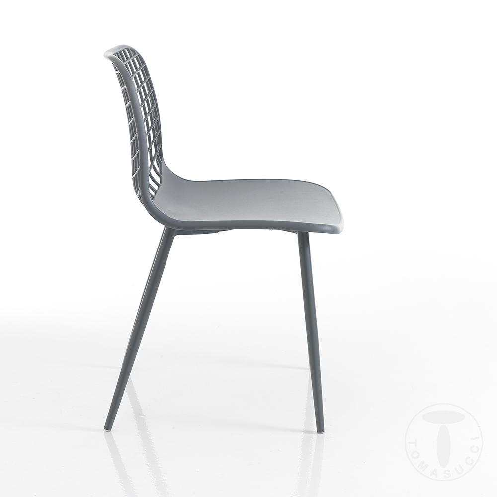 Tomasucci sedia da interno / esterno NAIROBI GREY Vendita