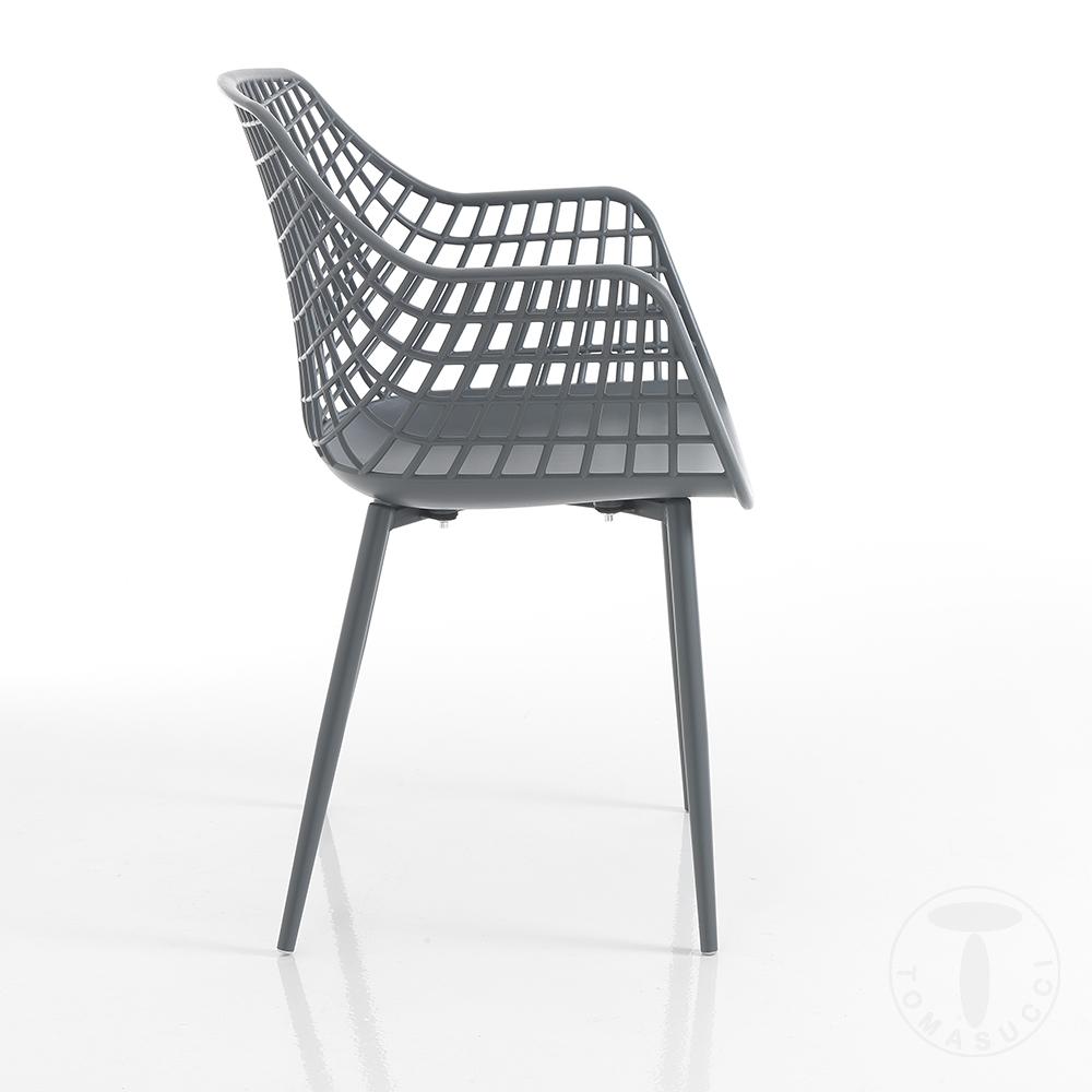 Tomasucci sedia da interno / esterno NAIROBI GREY PLUS Promozione