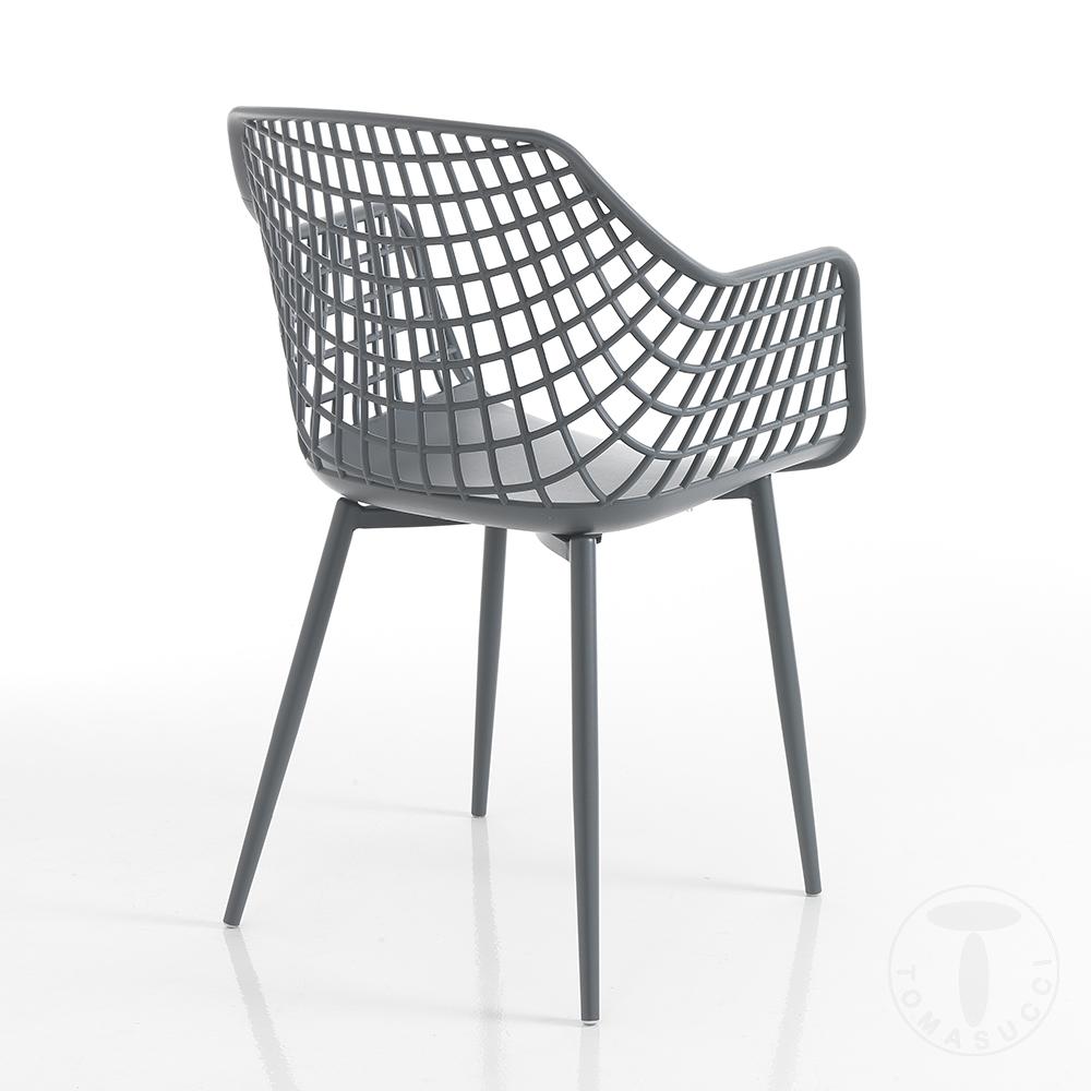 Tomasucci sedia da interno / esterno NAIROBI GREY PLUS Promozione