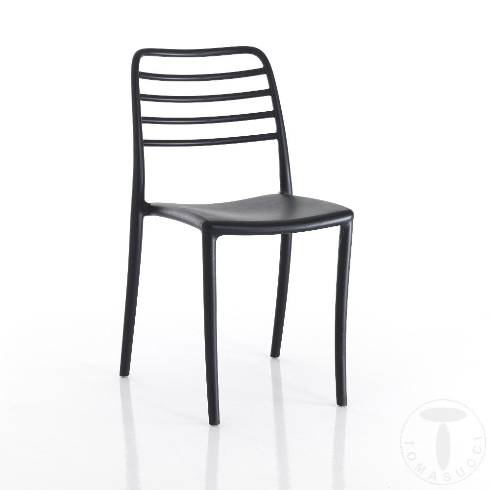 Tomasucci sedia da interno / esterno JONAS BLACK Qualità Garantita