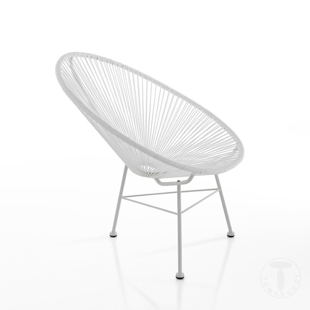 Tomasucci Poltrona da interno / esterno NUMANA WHITE Saldi Di Fabbrica