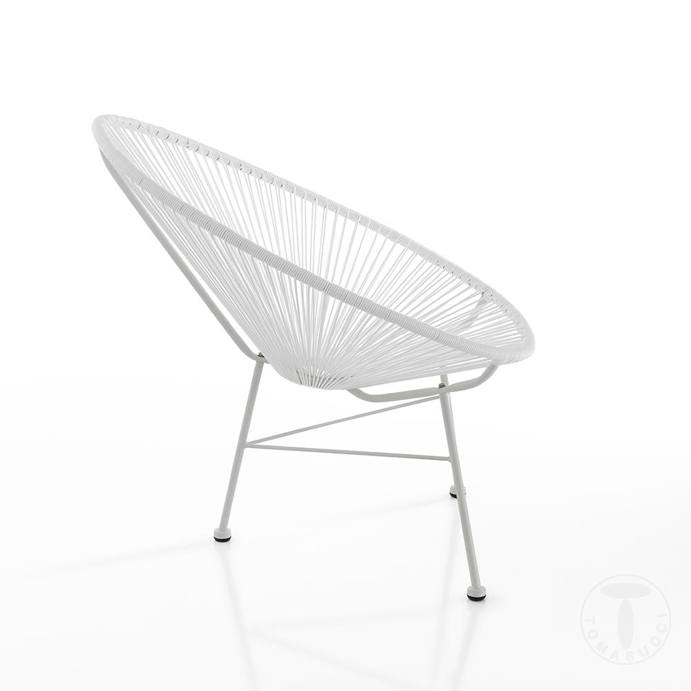 Tomasucci Poltrona da interno / esterno NUMANA WHITE Saldi Di Fabbrica