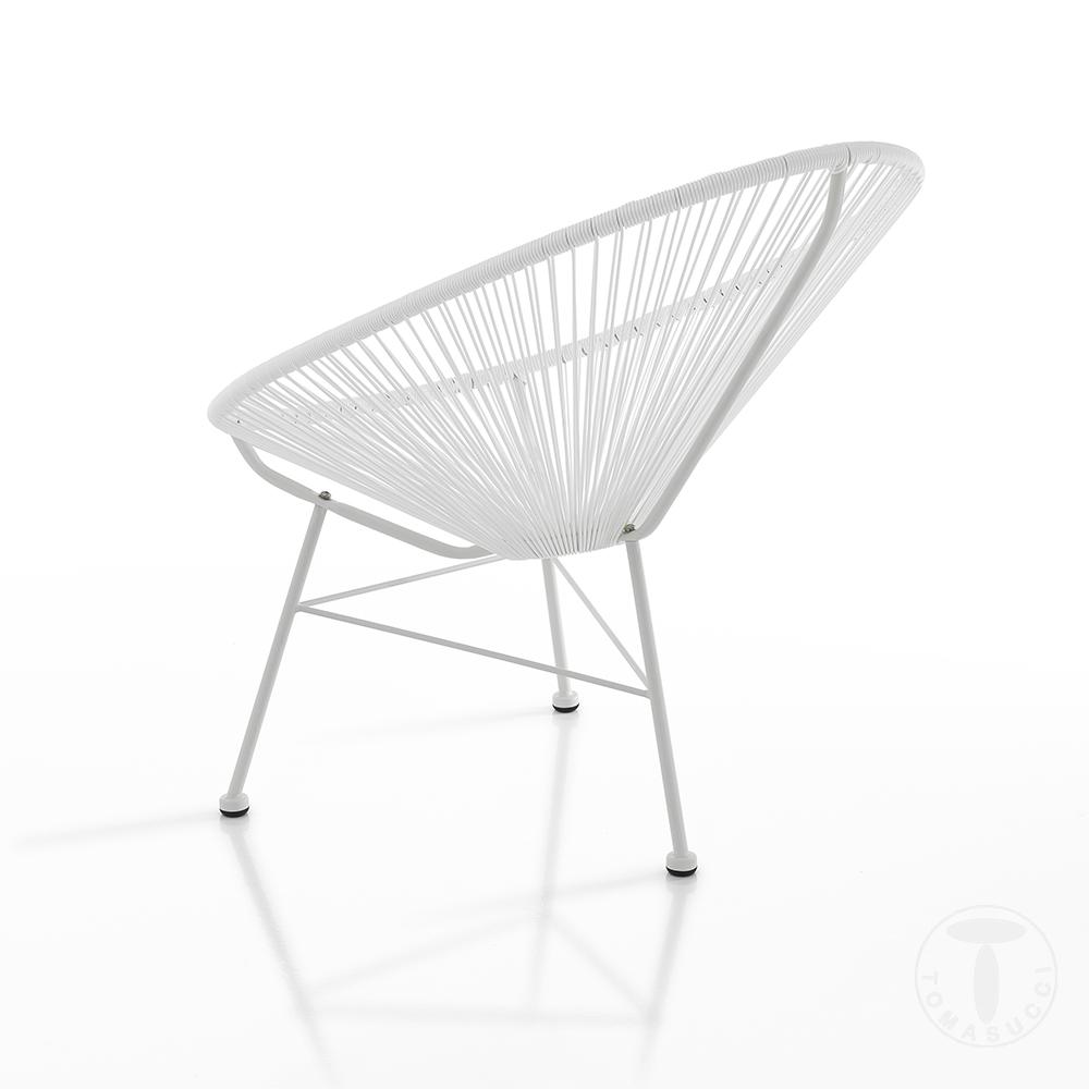 Tomasucci Poltrona da interno / esterno NUMANA WHITE Saldi Di Fabbrica