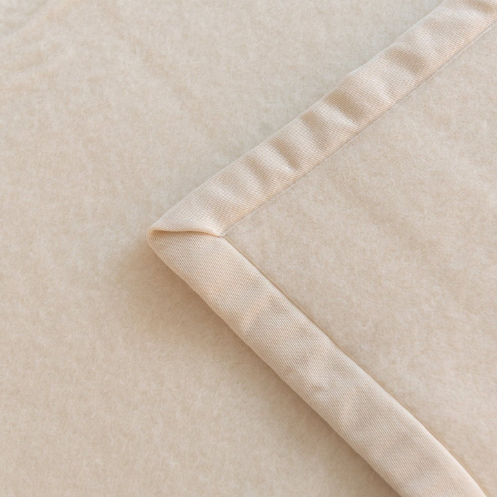 Zenoni & ColombiCoperta in pura lana vergine Lambswool certificata Woolmark Beige Convenienza