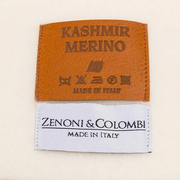 Zenoni & ColombiCoperta in Cashmere e Lana Merinos Matrimoniale Beige Economico