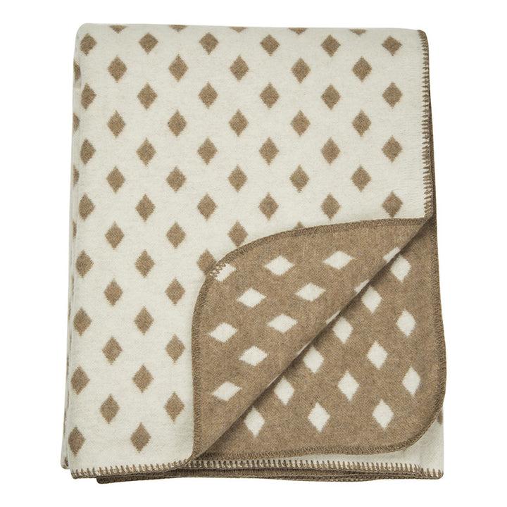 Zenoni & ColombiCoperta in misto Lana Reims Beige In Vendita