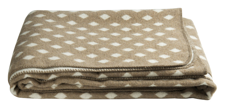 Zenoni & ColombiCoperta in misto Lana Reims Beige In Vendita