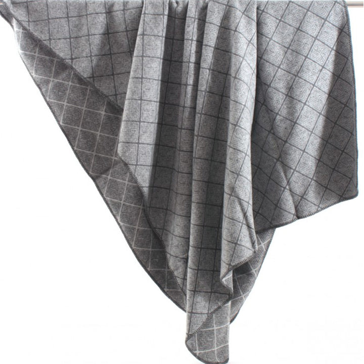 Zenoni & ColombiCoperta misto Lana Damier con disegno Jacquard Grigio I Più Venduti