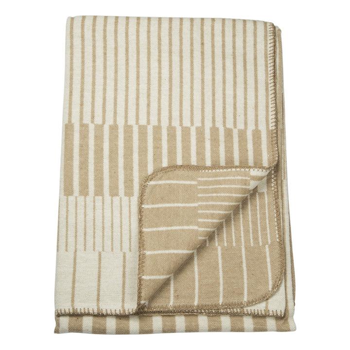 Zenoni & ColombiPlaid Lignes in misto cotone Beige In Saldo