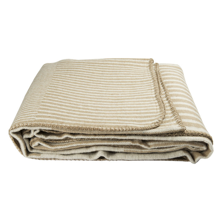 Zenoni & ColombiPlaid Lignes in misto cotone Beige In Saldo