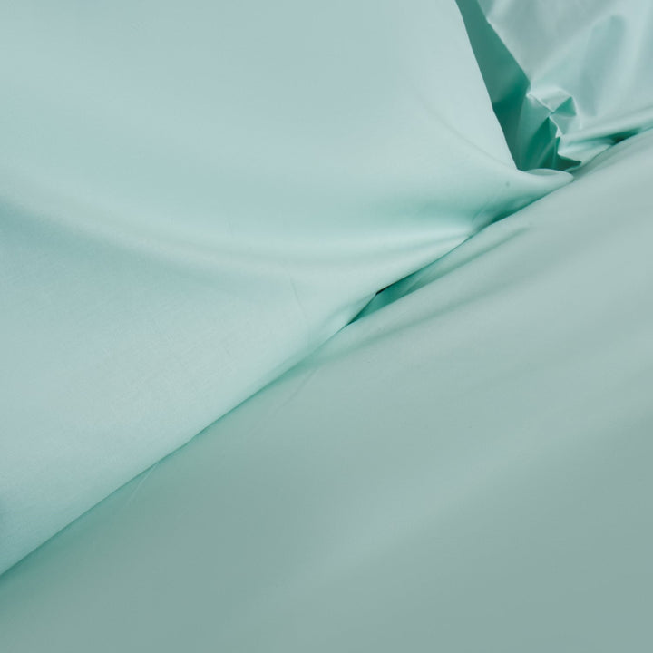 Zenoni & ColombiCopripiumino in 100% Cotone Verde Acqua con Federe Prezzo Ridotto