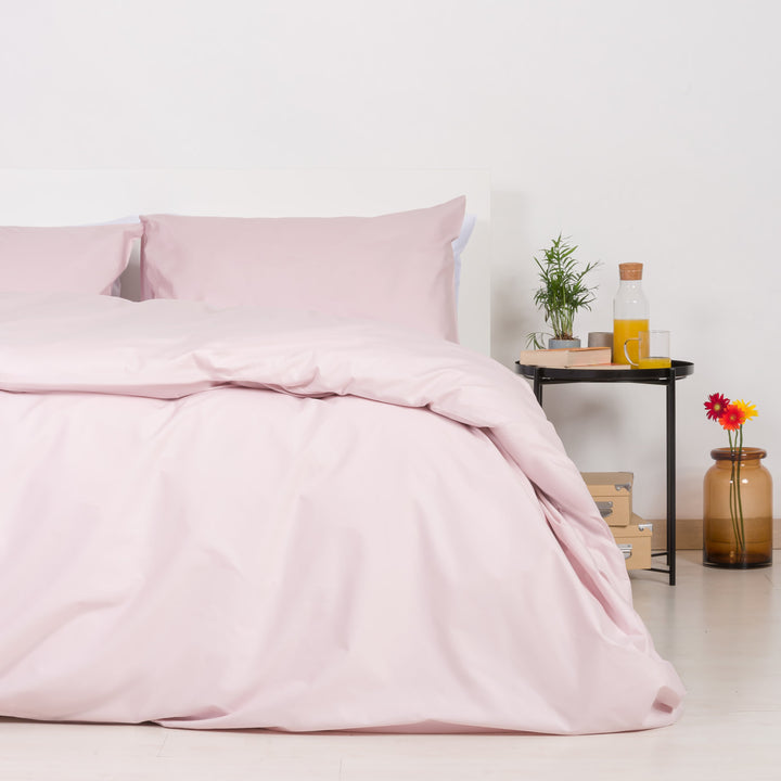 Zenoni & ColombiCopripiumino in 100% Cotone Rosa Perla con Federe Novità