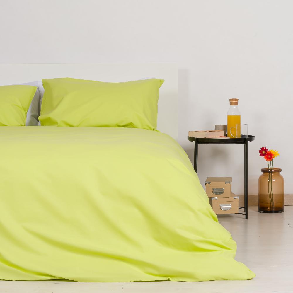 Zenoni & ColombiCopripiumino con federe in 100% Cotone Verde Lime