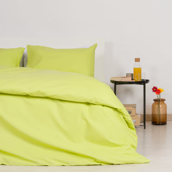 Zenoni & ColombiCopripiumino con federe in 100% Cotone Verde Lime Offerta