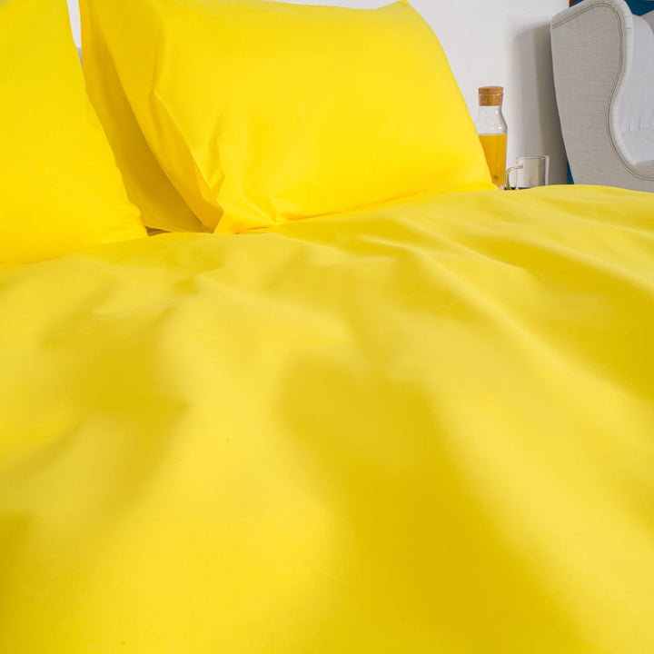 Zenoni & ColombiCopripiumino con federe in 100% Cotone Giallo Economico