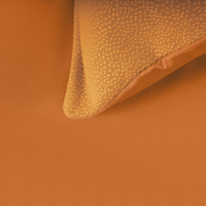 Zenoni & ColombiCopripiumino in cotone con federe Jacquard Keppler Arancio Outlet