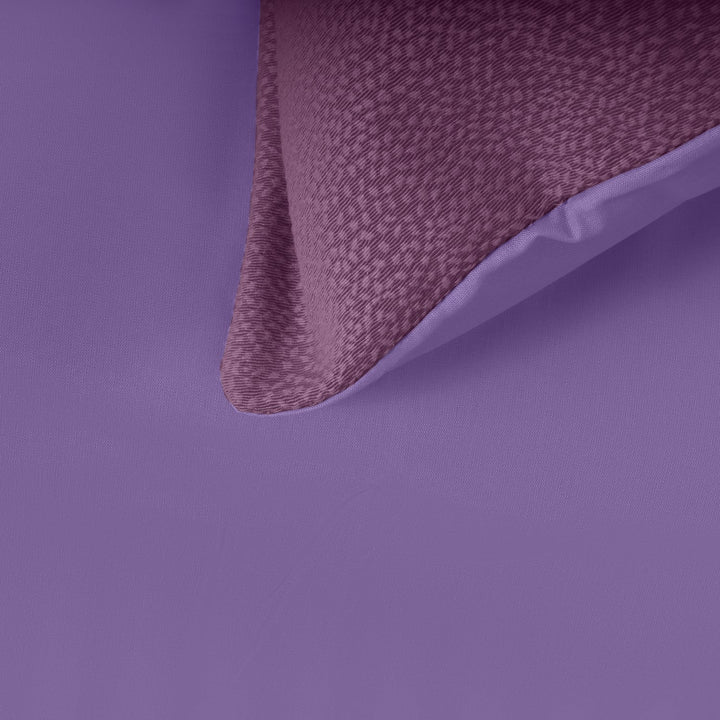 Zenoni & ColombiCopripiumino in cotone con federe Jacquard Keppler Malva Offerte