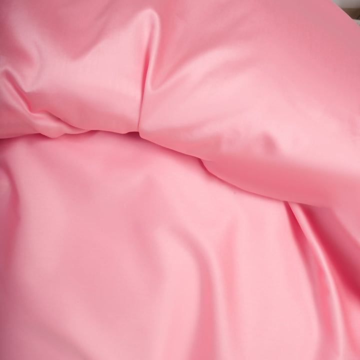 Zenoni & ColombiCopripiumino in 100% Raso di Cotone Rosa Corallo con Federe Promozione