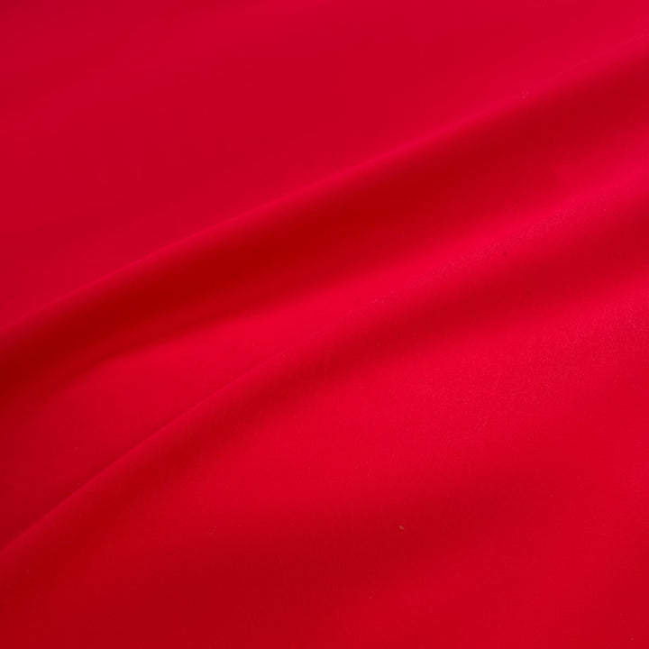 Zenoni & ColombiCopripiumino in 100% Raso di Cotone Rosso con Federe Spedizione Gratuita