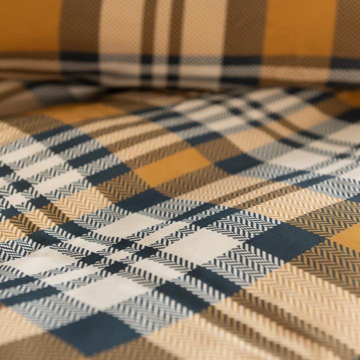 Zenoni & ColombiCopripiumino Nottingham in 100% Raso di Cotone Stampato Fantasia Tartan con Federe Qualità Garantita