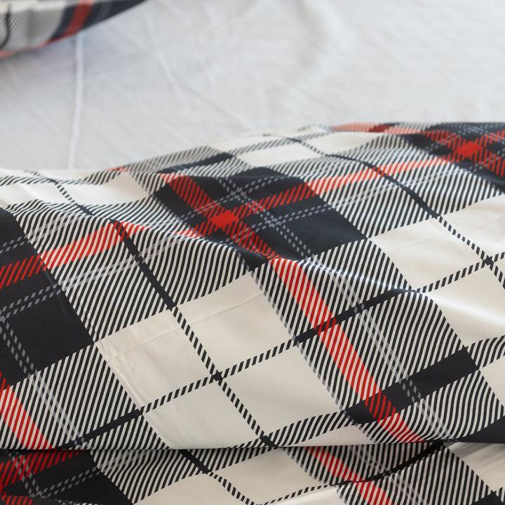 Zenoni & ColombiCopripiumino Glasgow in 100% Raso di Cotone Stampato Fantasia Tartan con Federe Acquista Ora