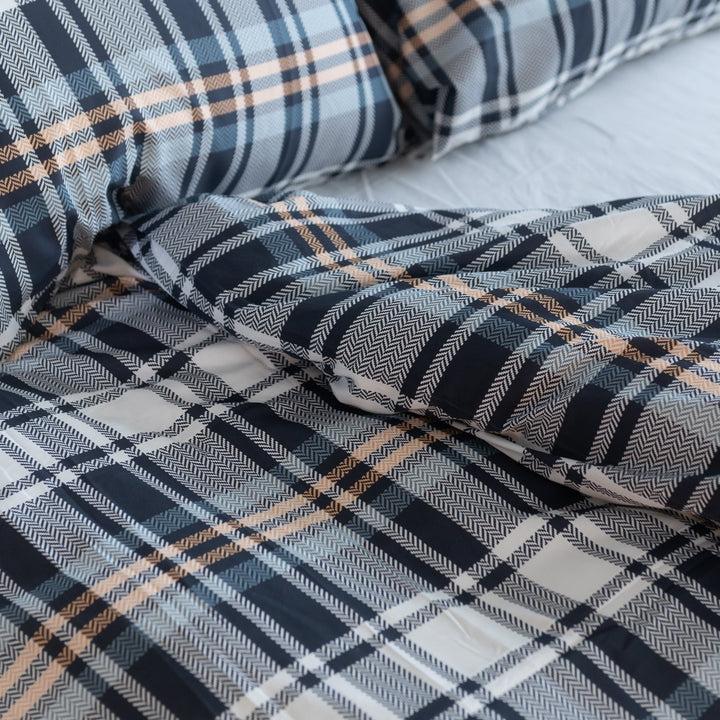 Zenoni & ColombiCopripiumino Chester in 100% Raso di Cotone Stampato Fantasia Tartan con Federe Shopping Online