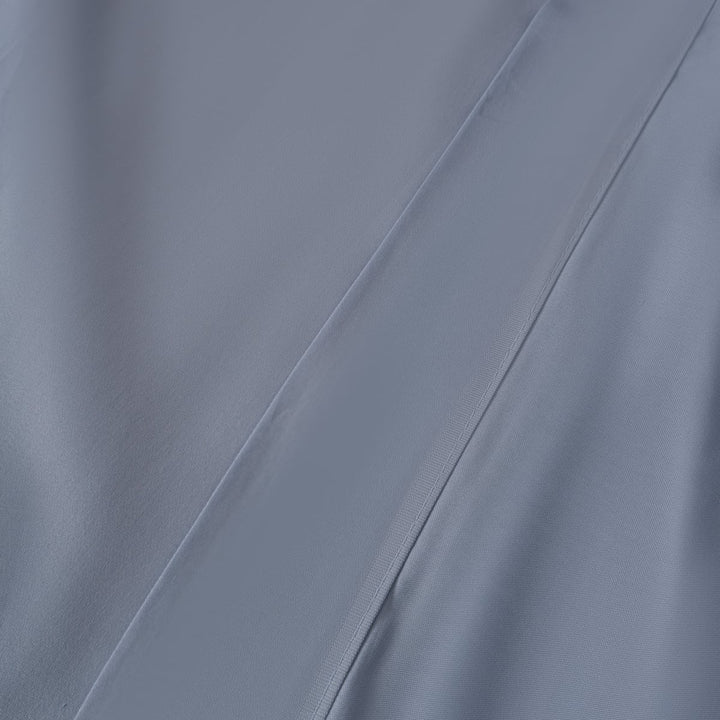 Zenoni & ColombiCompleto Lenzuola in 100% Raso di Cotone Azzurro Orizzonte Sconto