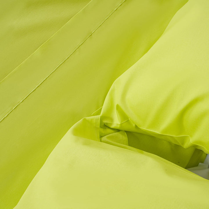Zenoni & ColombiCompleto Lenzuola in 100% cotone alta qualità Verde Lime Nuovo