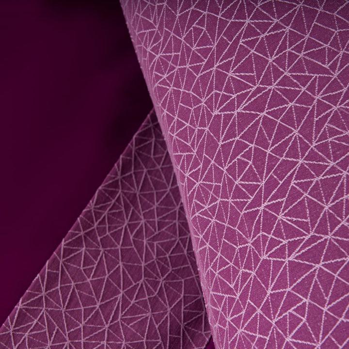 Zenoni & ColombiCompleto Lenzuola Matrimoniale con balza in Jacquard Triangolo Malva Shopping Online