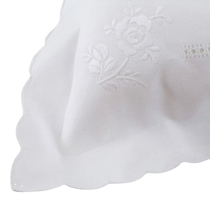 Zenoni & ColombiFedera arredo ricamata a mano in misto Lino Made in Italy variante Italiano 800 42x42 cm 2025
