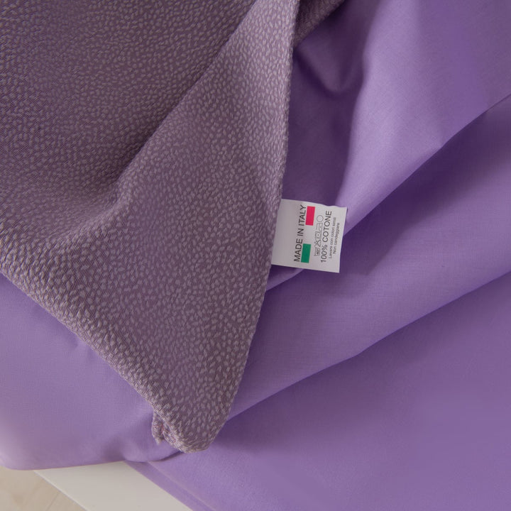 Zenoni & ColombiCompleto copriletto con federe in cotone Jacquard Keppler Lavanda Spedizione Gratuita