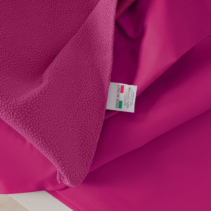 Zenoni & ColombiCompleto copriletto con federe in cotone Jacquard Keppler Fucsia Shopping Online