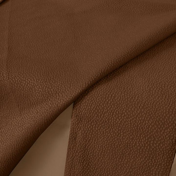 Zenoni & ColombiCompleto copriletto con federe in cotone Jacquard Keppler Nocciola Affare Del Giorno