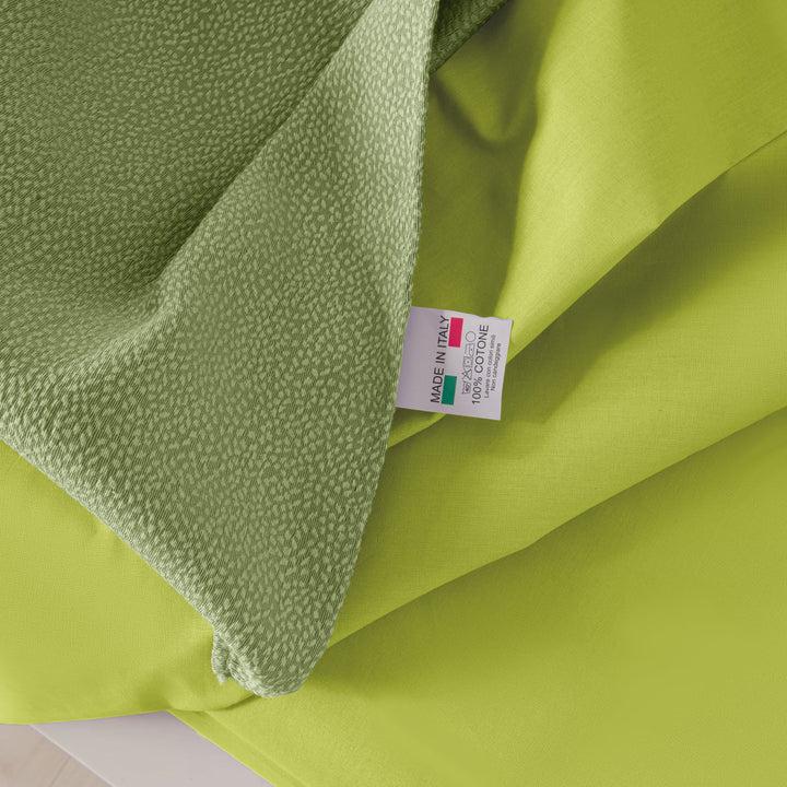 Zenoni & ColombiCompleto copriletto con federe in cotone Jacquard Keppler Verde Lime Convenienza