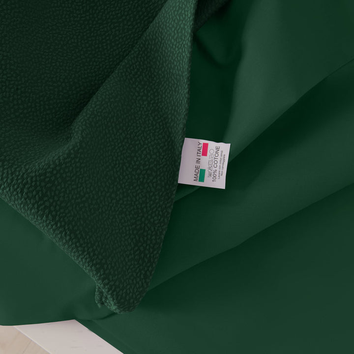 Zenoni & ColombiCompleto copriletto con federe in cotone Jacquard Keppler Verde Giungla Novità