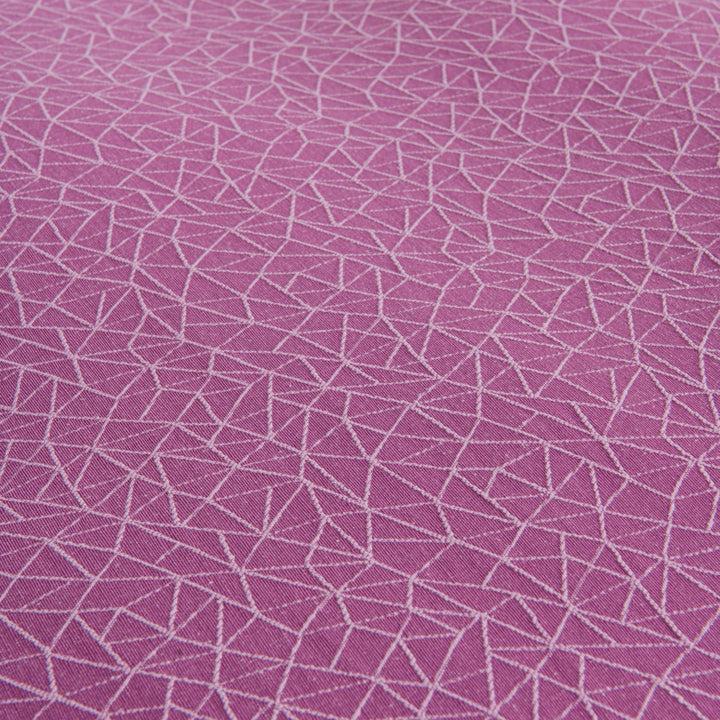 Zenoni & ColombiCompleto copriletto con federe in cotone Jacquard Triangolo Malva Presa