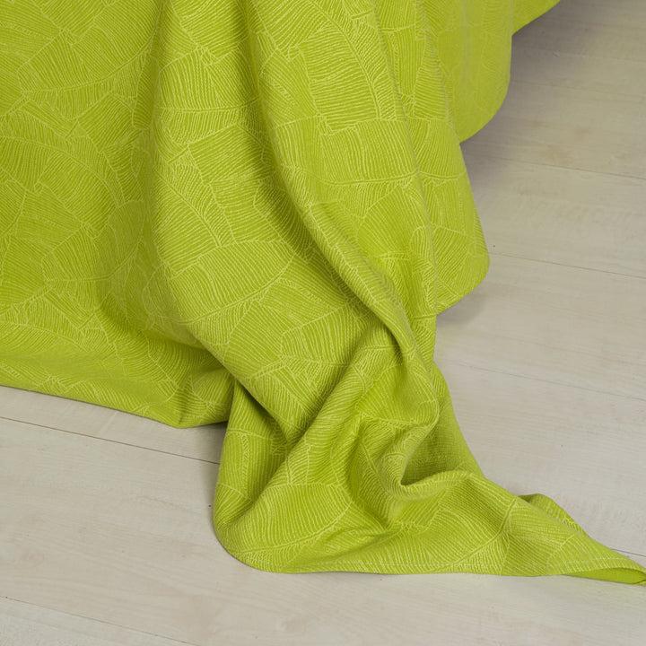 Zenoni & ColombiCompleto copriletto con federe in cotone Jacquard Giungla Verde Mela Sconto