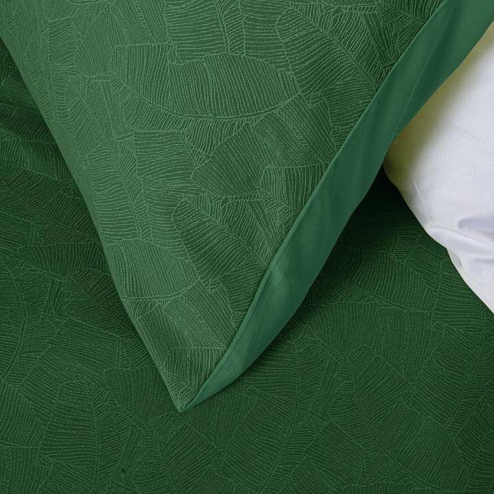 Zenoni & ColombiCompleto Copriletto con federe in cotone Jacquard Giungla Verde Giungla Offerta