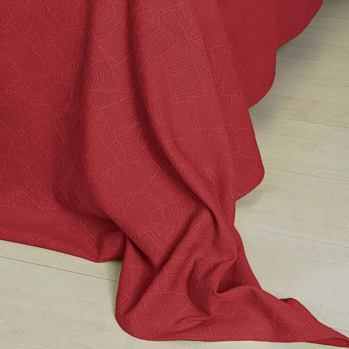 Zenoni & ColombiCompleto Copriletto con federe in cotone Jacquard Giungla Bordeaux Online